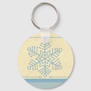 Delicate Snowflake Christmas Keychain