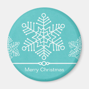 Delicate Snowflakes Christmas Magnet
