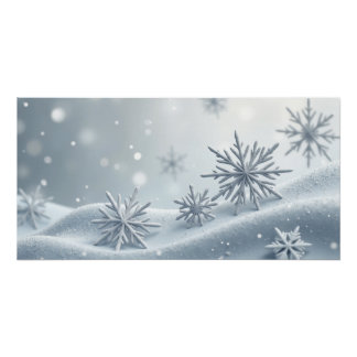 Delicate Snowflakes – Minimal Winter Wall Art
