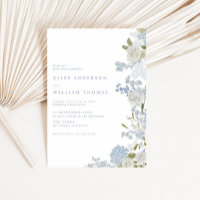 Delicate Soft Blue Floral Wedding