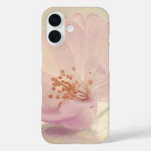 Delicate Soft Pink Cherry Blossom Flower iPhone 16 Case
