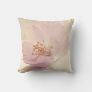 Delicate Soft Pink Cherry Blossom Flower Cushion