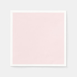 Delicate solid colour plain blushing pink napkin