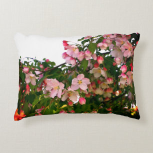 Delicate Spring Flower Blossoms Decorative Cushion