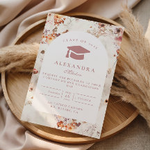 Delicate Spring Flowers Graduation