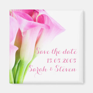Delicate Spring Pink Calla Magnet