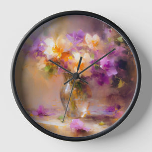 Delicate Still Life  Clock