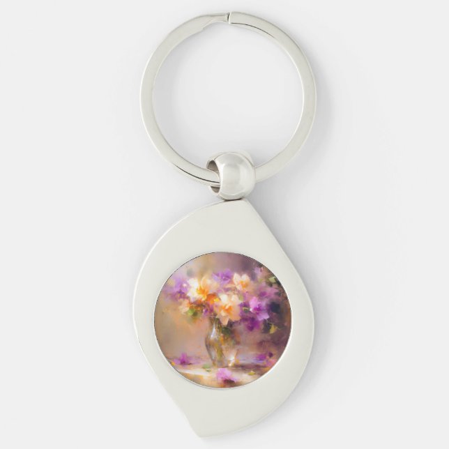 Delicate Still Life  Key Ring (Front)