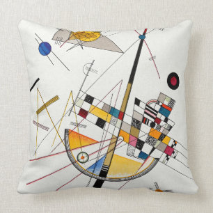 Delicate Tension, No. 85 by Wassily Kandinsky Cushion
