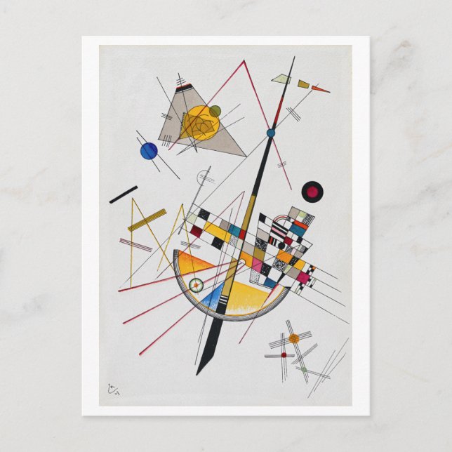 Delicate Tension No.85, Wassily Kandinsky Postcard (Front)