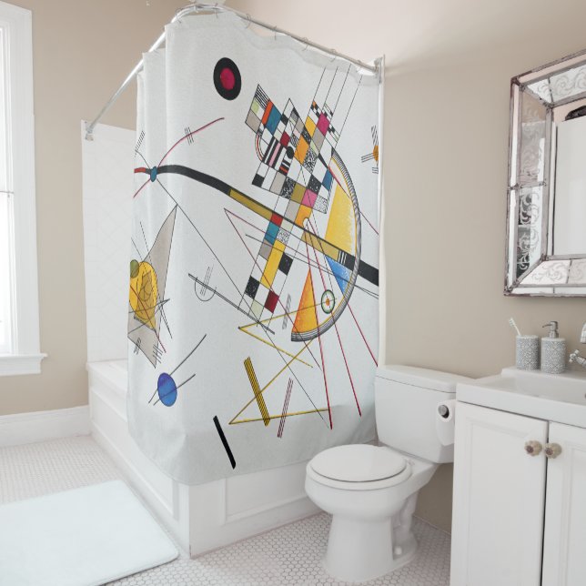 Delicate Tension No.85, Wassily Kandinsky Shower Curtain (In Situ)