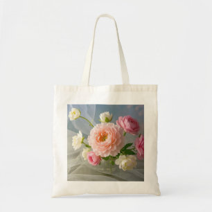 Delicate Timeless Elegant Pink Flowers Tote Bag