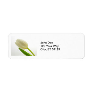 Delicate Tulip Label Return Address Label