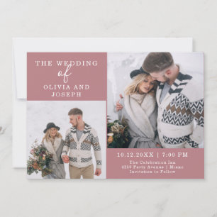 Delicate   Two Photo Wedding Invitation