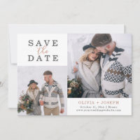 Delicate | Two Photo Wedding Save The Date