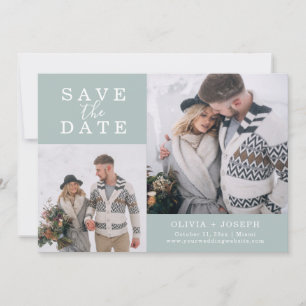 Delicate   Two Photo Wedding Save The Date