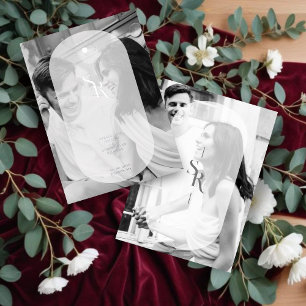 Delicate Vellum Transparency Elegant Black & White