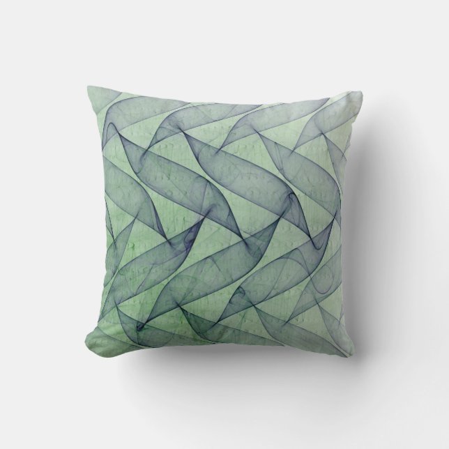 Delicate Wave Fractal Pillow (Front)