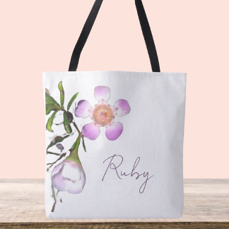Delicate Wax Flower Bloom Tote Bag