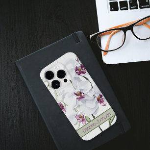 Delicate White Orchids Customisable Case-Mate iPhone 14 Pro Case