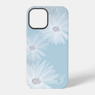 Delicate White Ribbon Flowers Monogram iPhone 12 Pro Case