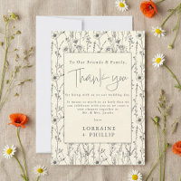 Delicate wild flowers garden pattern wedding