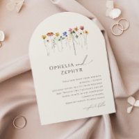 Delicate Wildflower | Beige Wedding Arch