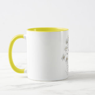 Delicate Wildflower Botanical Sketch Mug