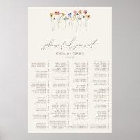 Delicate Wildflower Please Find Your Seating Chart