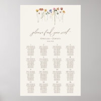 Delicate Wildflower Please Find Your Seating Chart