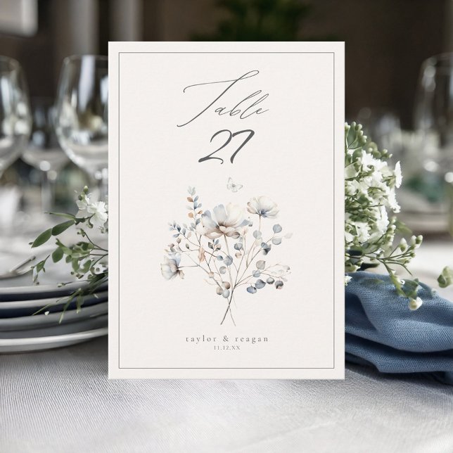 Delicate Wildflower Table Number ID1102 (Creator Uploaded)