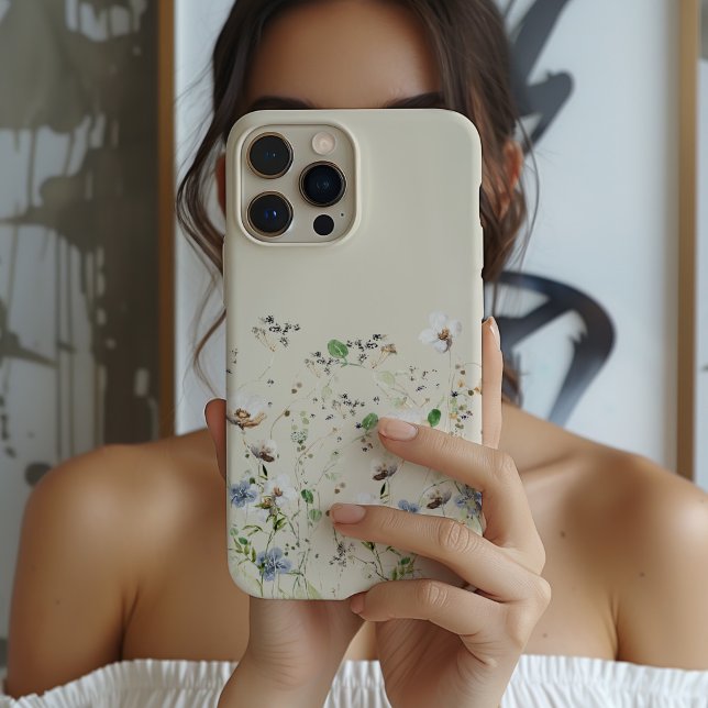 Delicate Wildflower Watercolor Floral  Case-Mate iPhone Case (Creator Uploaded)