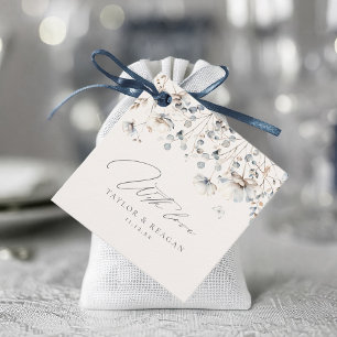 Delicate Wildflower Watercolor With Love ID1102 Favour Tags