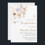 delicate wildflowers Confirmation Invitation<br><div class="desc">Confirmation invitation</div>