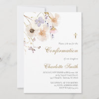 delicate wildflowers Confirmation