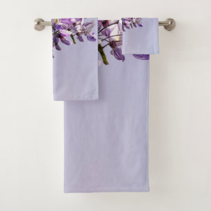 Delicate Wisteria Bath Towel Set
