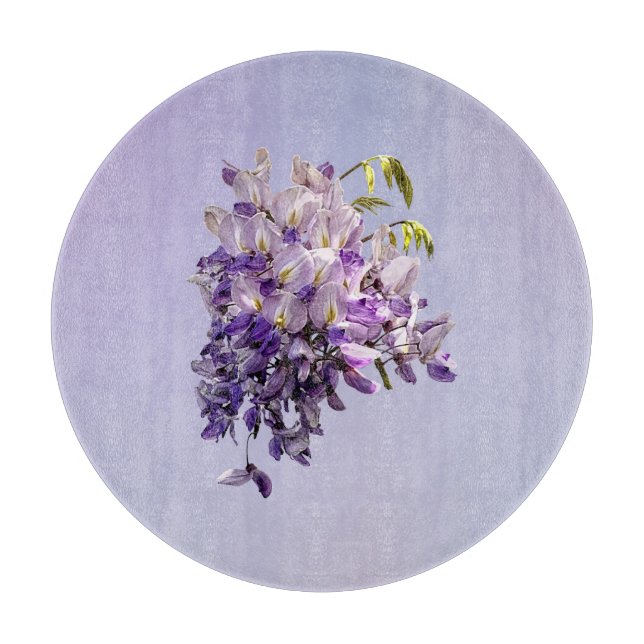 Delicate Wisteria Cutting Board (Front)