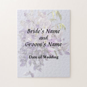 Delicate Wisteria Wedding Products Jigsaw Puzzle