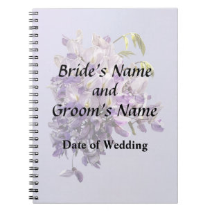 Delicate Wisteria Wedding Products Notebook