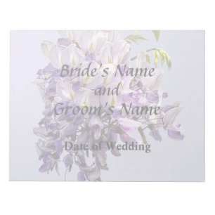 Delicate Wisteria Wedding Products Notepad