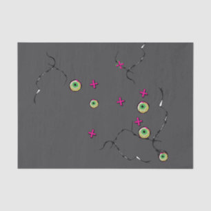 Delicately Ghoulish Funky Fun Zombie XOXO Tissue Paper