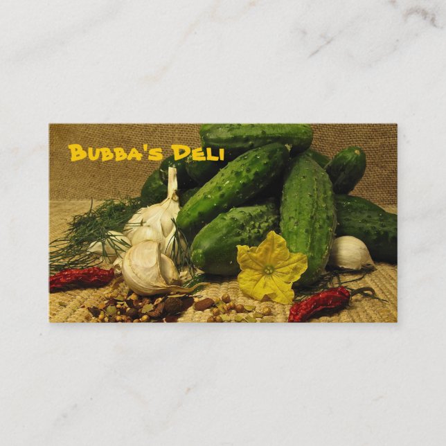 Delicatessen Business Card (Front)