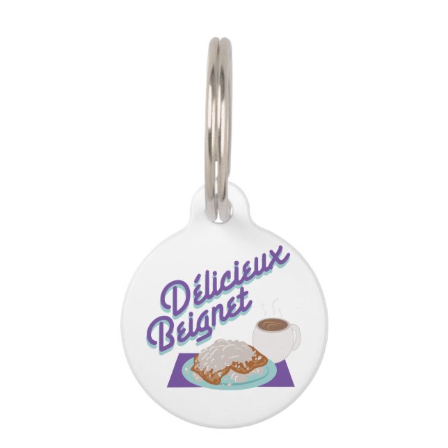 Delicieux Beignet Pet Tag (Front)