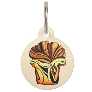 Delicious Babka Chocolate Bread Loaf Jewish Bakery Pet Tag