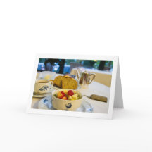 Delicious Breakfast Folded Blank Greeting Card