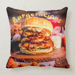 Delicious Burger Cushion