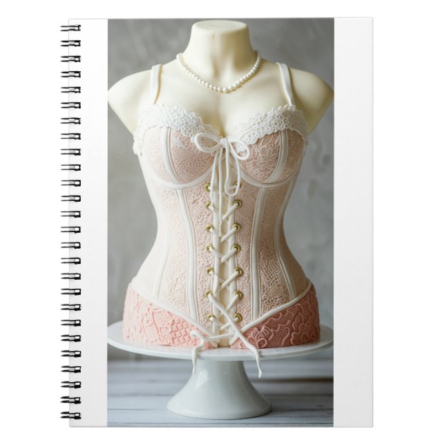 delicious bustier cake and sugar paste notebook (Front)