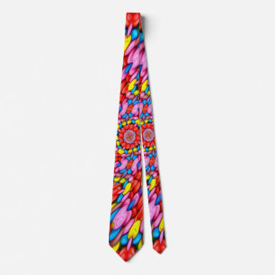Delicious candy flower pattern tie