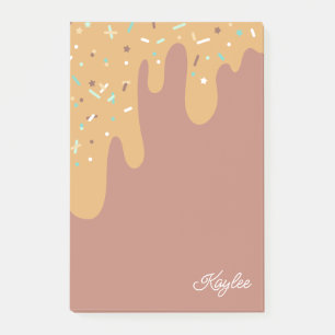 Delicious Caramel Frosting Sprinkles Your Name Post-it Notes