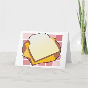 Delicious Cheese Sandwich Fun Food  Card